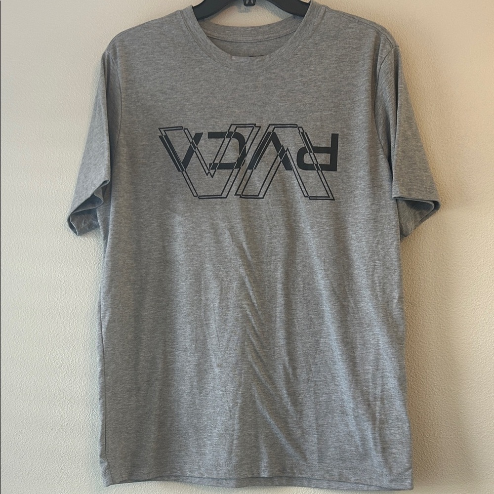 RVCA Heather Gray Short Sleeve Tee Size Small